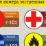Набор телефонных номеров экстренных служб - МЧС России