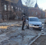 В центре Астрахани автомобиль застрял в ледяных глыбах - Bloknot-Astrakhan.Ru