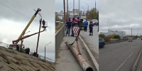 В Астрахани устраняют последствия штормового ветра - ГТРК Лотос