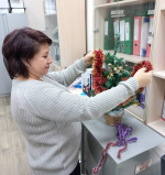 Городскую поликлинику №1 украсили к Новому году