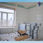 В селе Марфино Володарского района продолжается капитальный ремонт участковой больницы