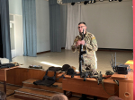 Астраханские казаки провели для школьников урок в День героев Отечества