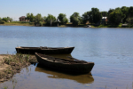 река вода лодка берег
