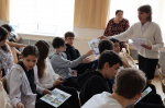 Астраханских школьников познакомили с железнодорожными профессиями и напомнили о правилах безопасности в зоне движения поездов