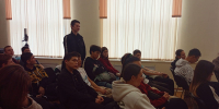 О патриотизме и современных вызовах говорил депутат Госдумы Каплан Панеш с астраханскими студентами - ЛДПР