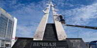В Астрахани коммунальщики очищают памятники и мемориалы - ГТРК Лотос