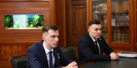 Глава Астраханской области встретился с начальником главштаба «ЮНАРМИИ» Владиславом Головиным - ГТРК Лотос