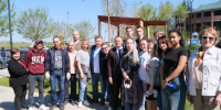 Представители астраханских СМИ привели в порядок сквер Журналистов - Bloknot-Astrakhan.Ru