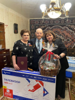 Поздравление ветеранов Великой Отечественной войны, проживающих в Трусовском районе г. Астрахани.