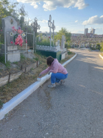 Завершены работы по санитарной уборке территории, прилегающей к Мемориальному комплексу на старом кладбище