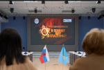 Участники телемоста между Астраханью и Казахстаном презентовали медиапроекты в честь 80-летия Победы