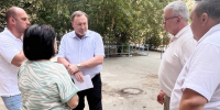 Министр здравоохранения Астраханской области проверил ход ремонта Детской поликлиники №5 - Министерство Здравоохранения