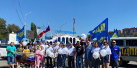 Колонна ЛДПР с развевающимся триколором проехала по улицам Астрахани - ЛДПР