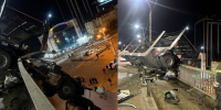 Грузовик “Вольво» вылетел на ограждение Нового моста в Астрахани - Юг России
