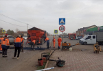 На улице 1-й Виноградной обустраивают искусственные неровности