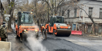дорога, ремонт, техника, ремонт дороги, асфальт, асфальтоукладчик, дорожные рабочие - Астраханский листок