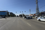 В астраханские больницы госпитализировано шесть человек после опрокидывания маршрутки