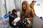 Астраханские детские команды по адаптивному хоккею получили новую защитную экипировку