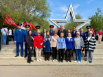 Руководители городских следственных отделов почтили память героев на Аллее воинской славы