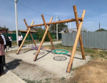 В селе под Астраханью игровой комплекс и баскетбольную площадку соединят с парком