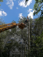 В Астрахани ликвидируют последствия непогоды