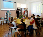Бумажная флотилия в библиотеке