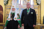 Патриарх Кирилл освятил астраханский храм Пресвятой Богородицы 17 века