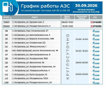 График работы астраханских заправок на 30 сентября
