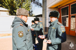 Сегодня в областном МЧС  России состоялся строевой смотр