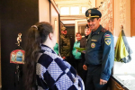 Огнеборцы 1 ПСЧ провели профилактический рейд в жилом секторе
